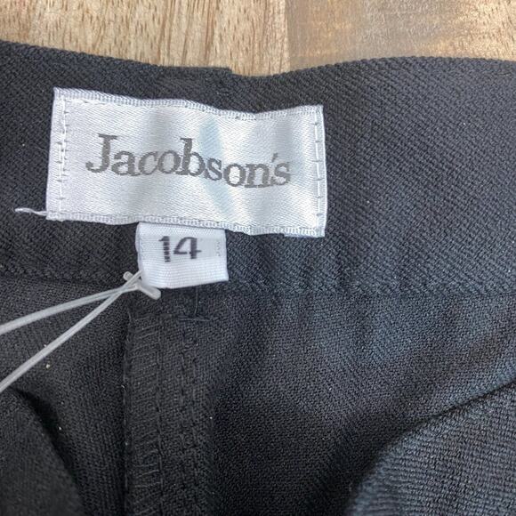 Jacobson's Black 5 Pocket Stretch Jean Pants 14 #102 Zipper Fly NWT - Picture 6 of 11